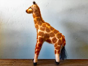 Handmade Needle Felted Giraffe